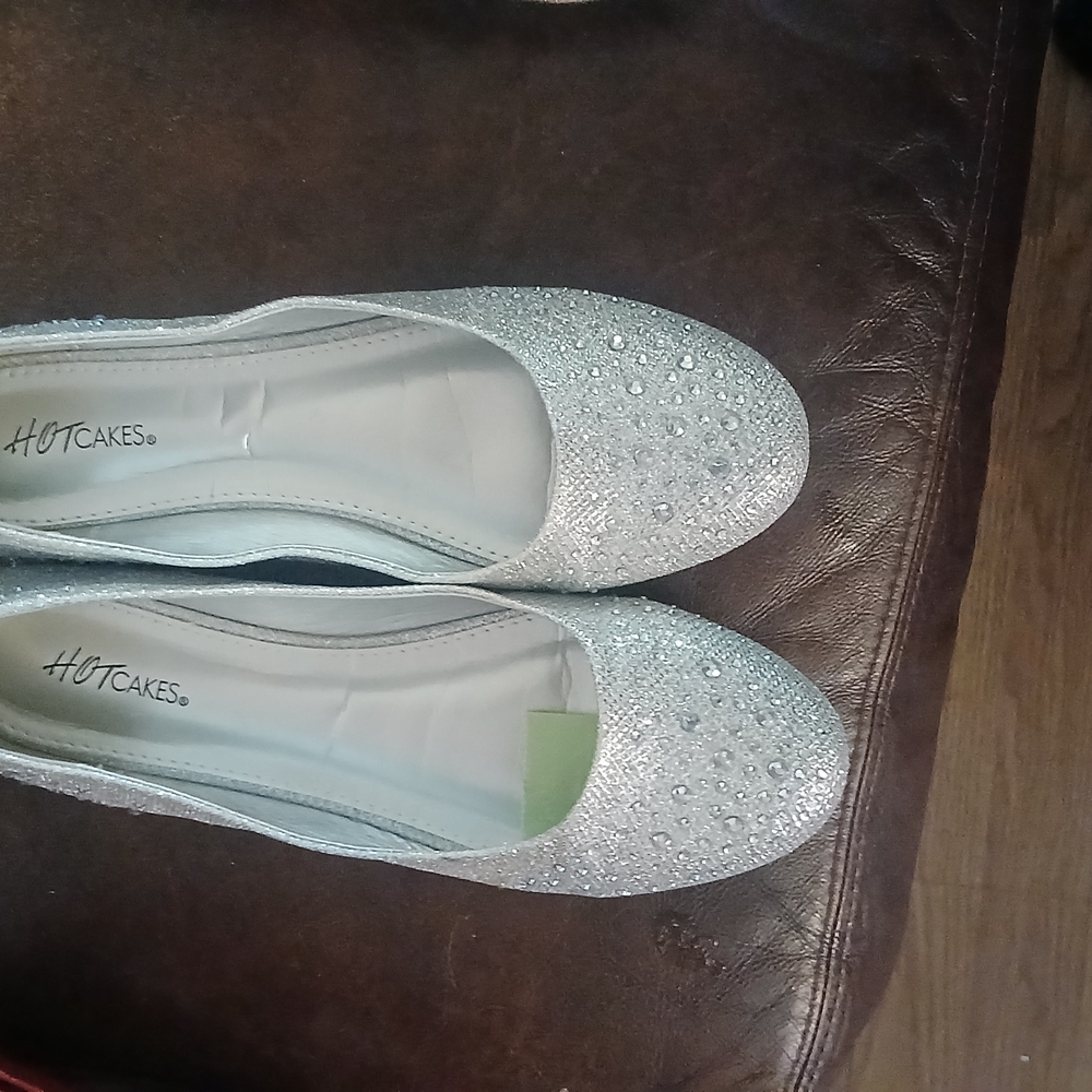 Hot Cakes Silver Women's Shoes 2 Pairs Like New